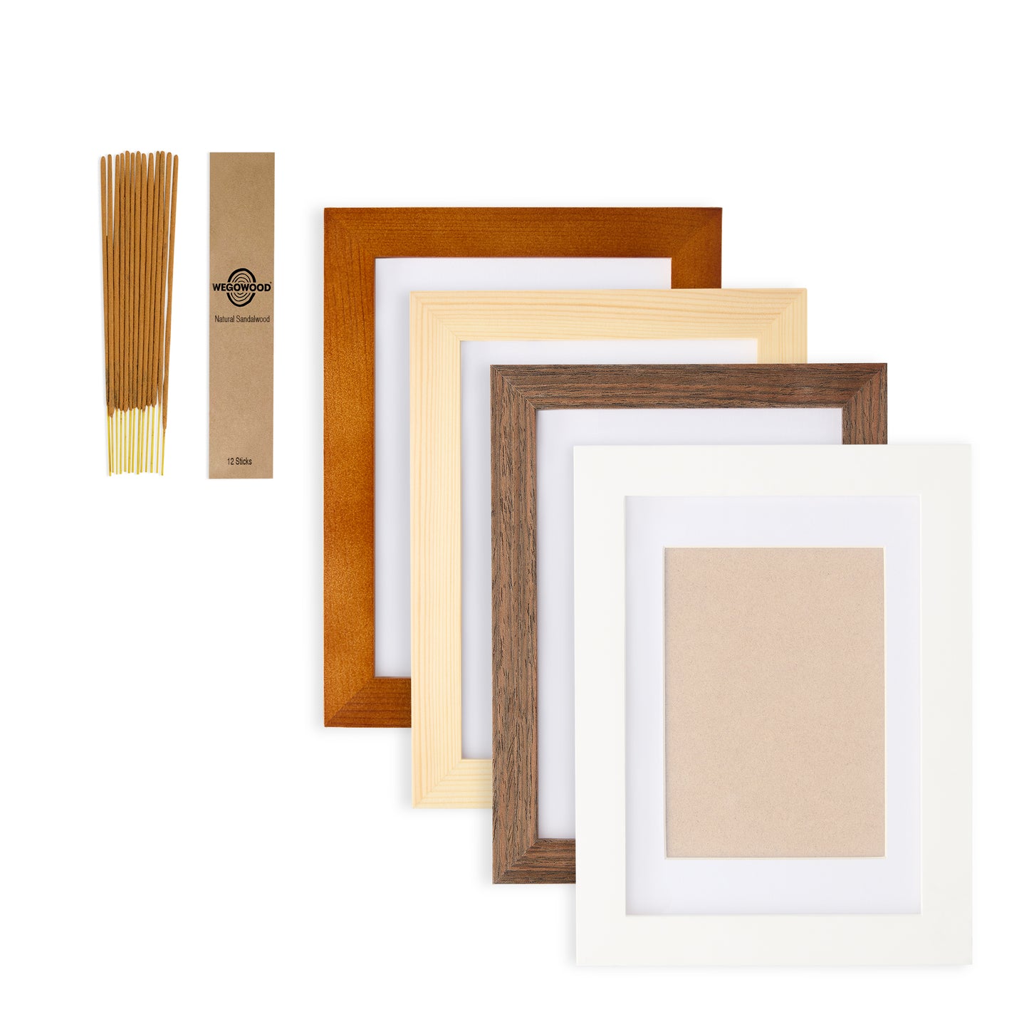 Solid Pine Picture/Photo Frames 5" x 7" (127mm x 178mm) Set of 4